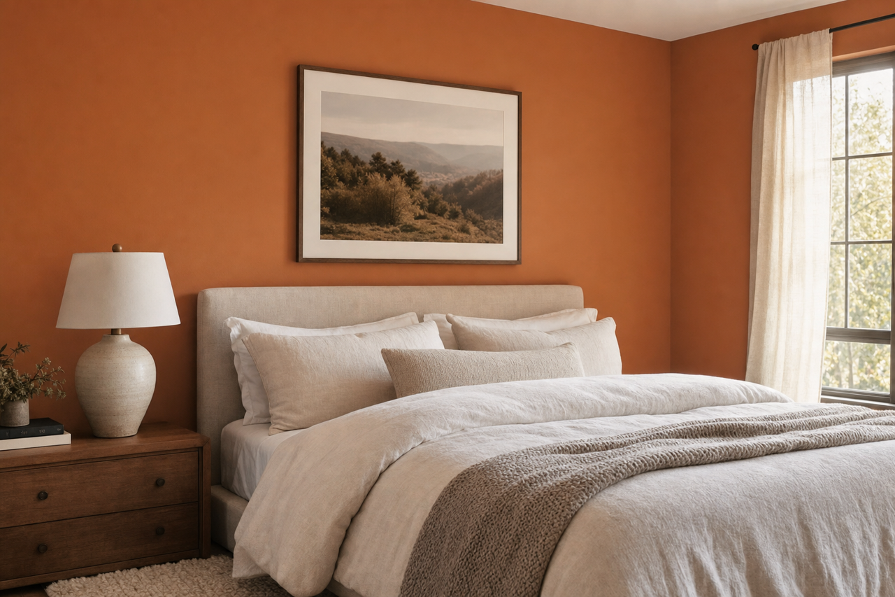 Terra by Benjamin Moore on interiors