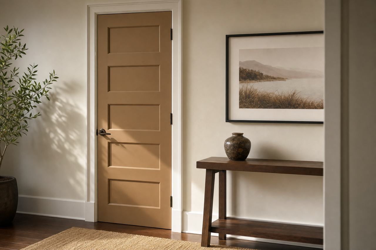 Maple Valley by Benjamin Moore on interior-doors
