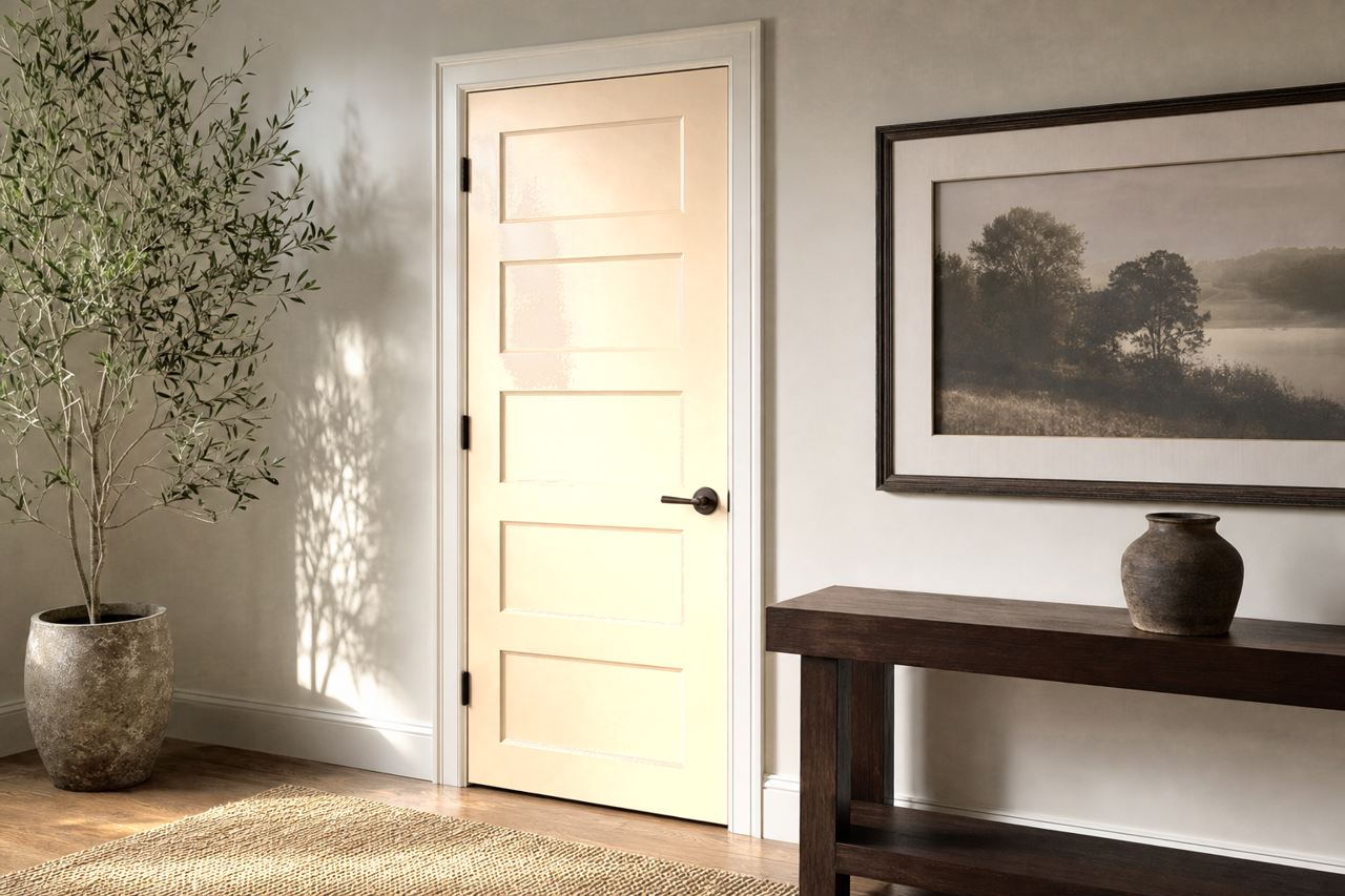 Mohair by Benjamin Moore on interior-doors