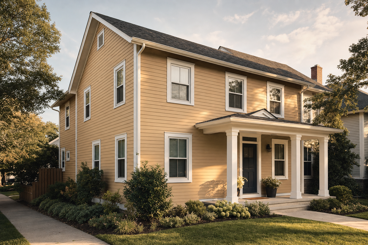 Baked Cumin by Benjamin Moore on exterior