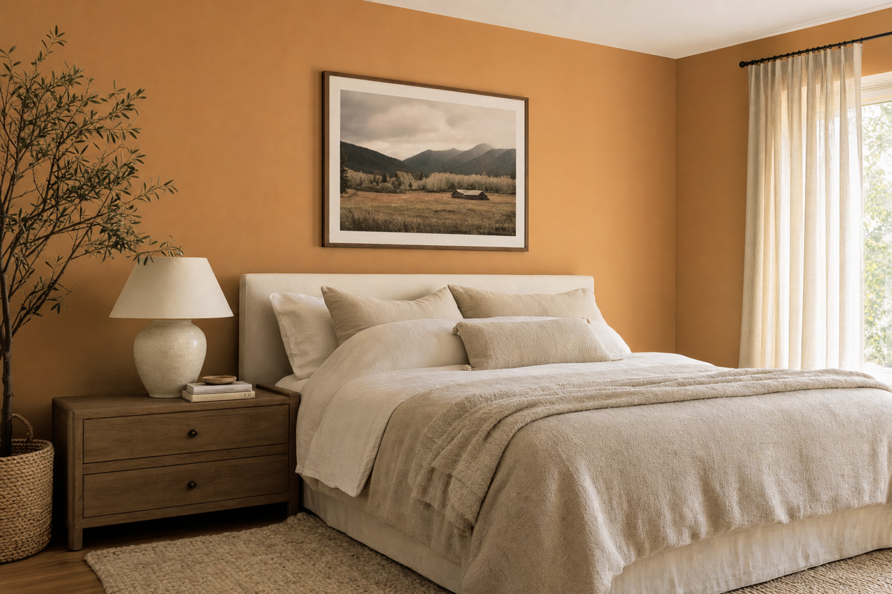 Gingersnaps by Benjamin Moore on interiors