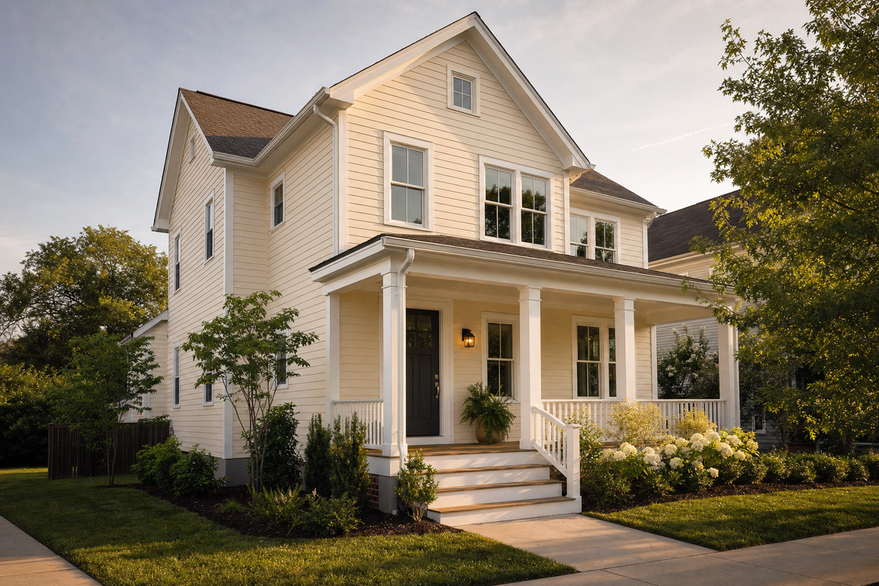 Wood Ash by Benjamin Moore on exterior