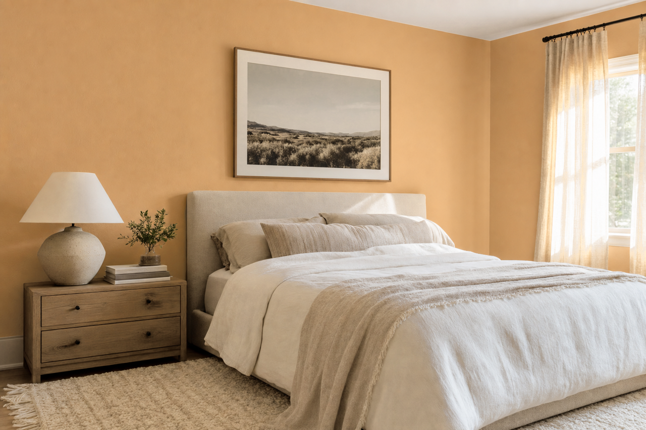Barley by Benjamin Moore on interiors