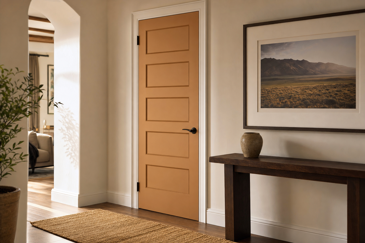 Fairmont Gold by Benjamin Moore on interior-doors