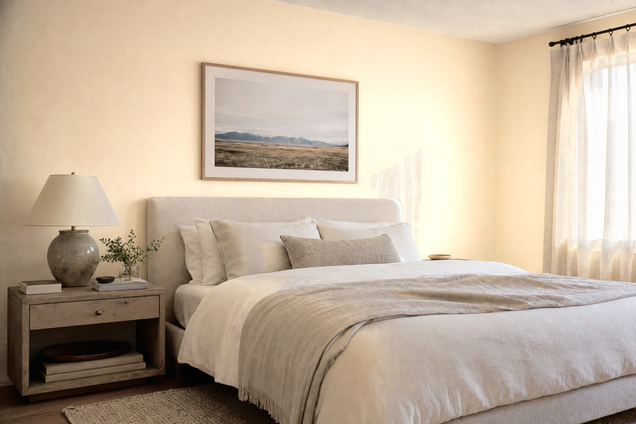 Sand Dunes by Benjamin Moore on interiors