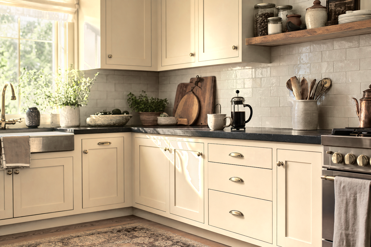 Malton by Benjamin Moore on cabinets