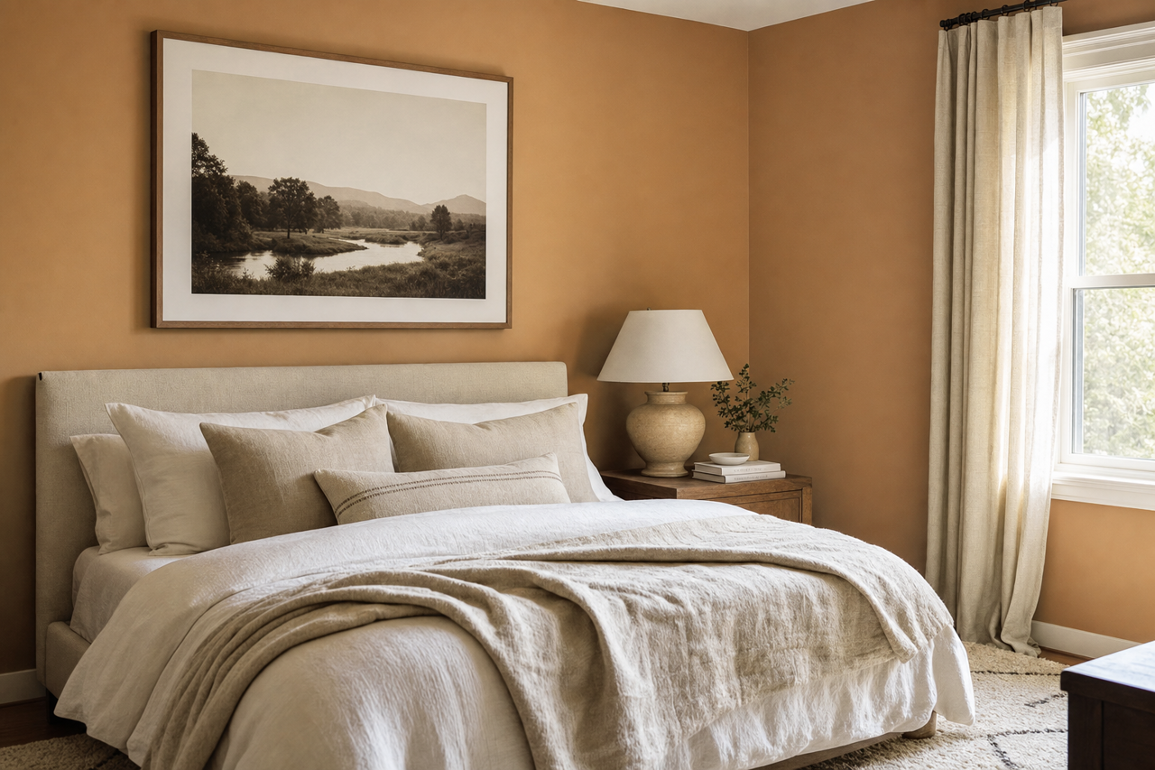 Hillcrest Tan by Benjamin Moore on interiors