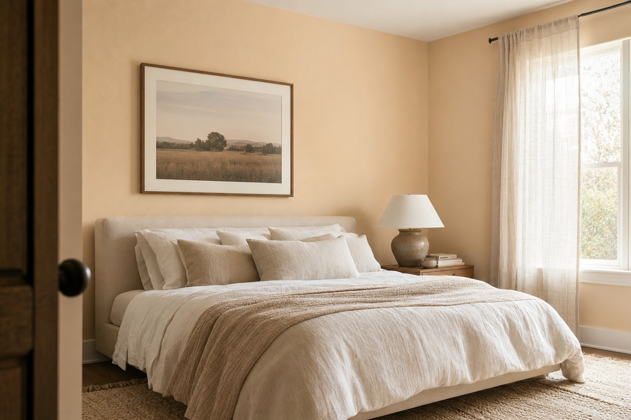 Bayshore Beige by Benjamin Moore on interiors