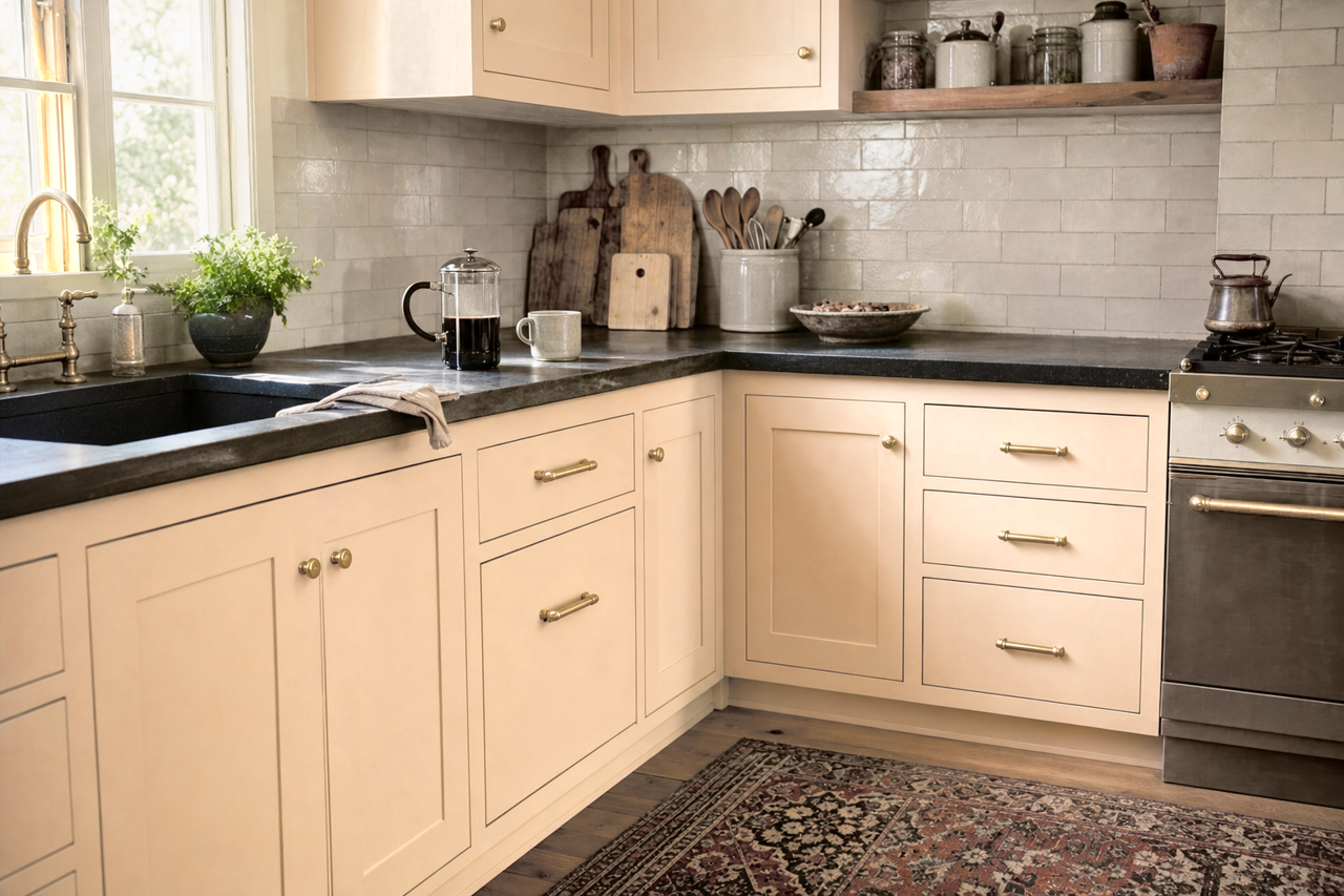 King by Benjamin Moore on cabinets