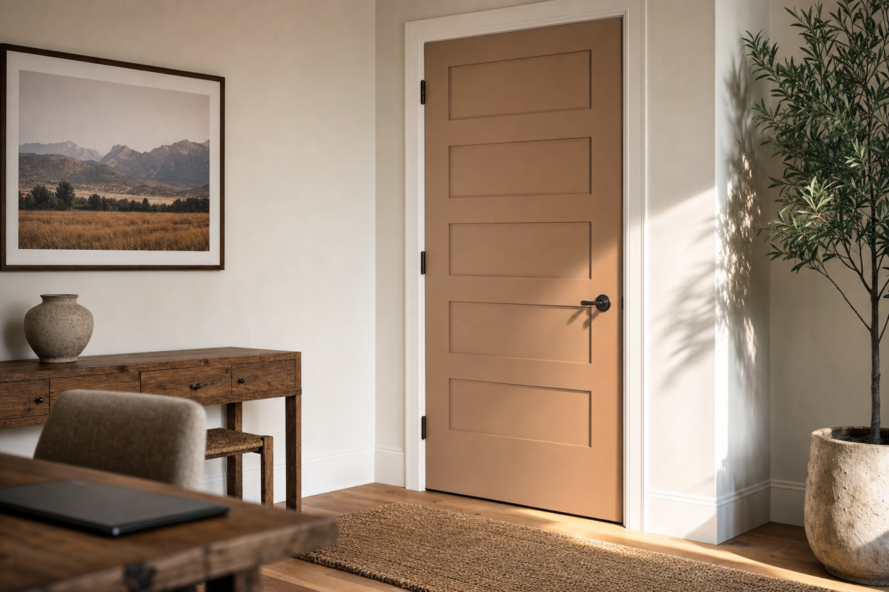 Lake by Benjamin Moore on interior-doors