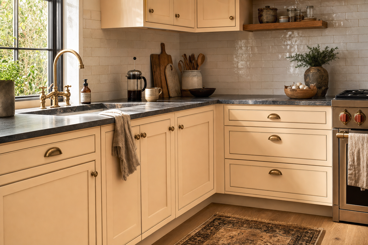 French by Benjamin Moore on cabinets