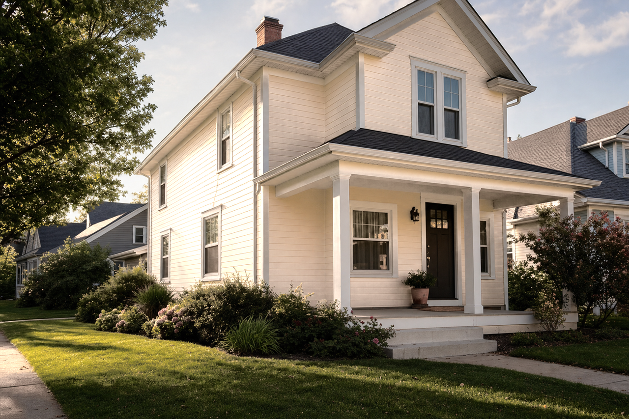 Creamy by Benjamin Moore on exterior