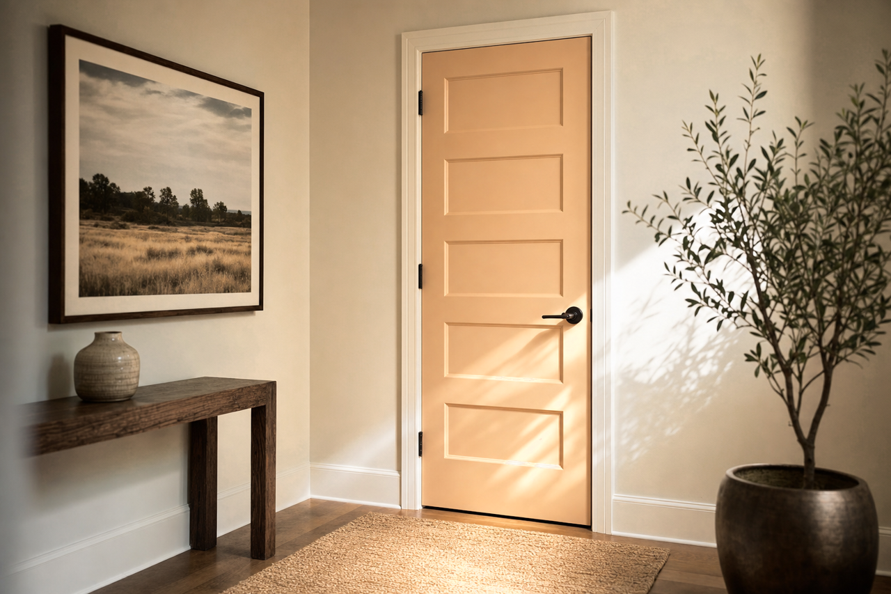 Chilled by Benjamin Moore on interior-doors
