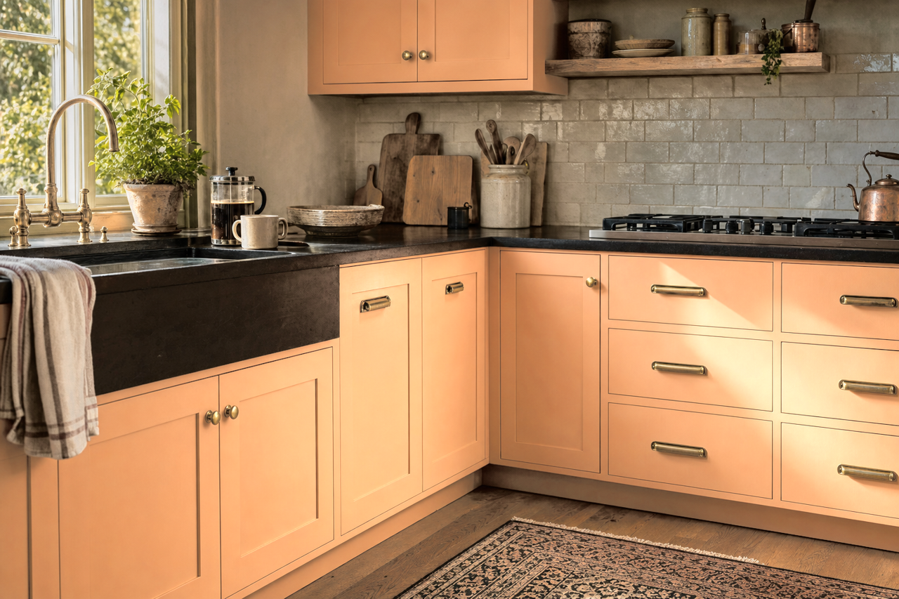 Canyonlands by Benjamin Moore on cabinets