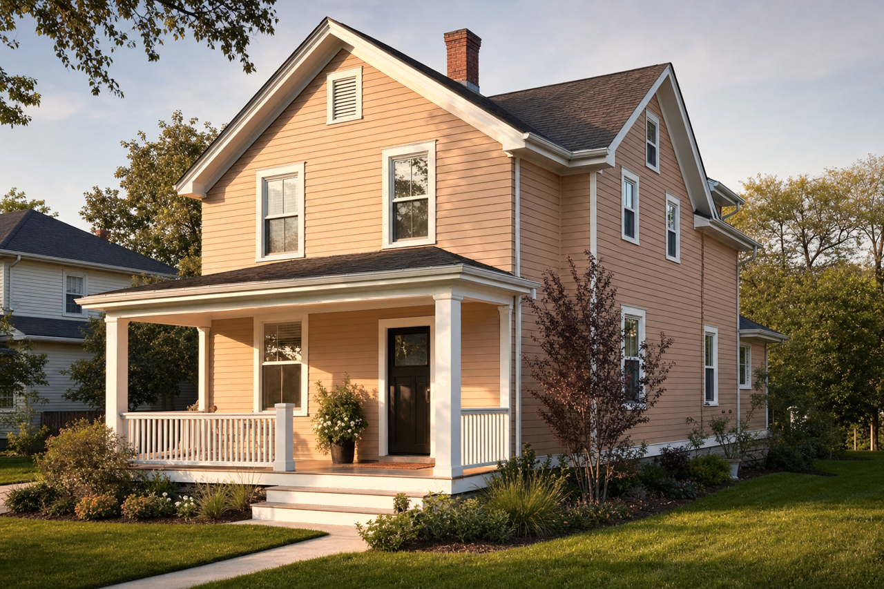 Butternut Squash by Benjamin Moore on exterior