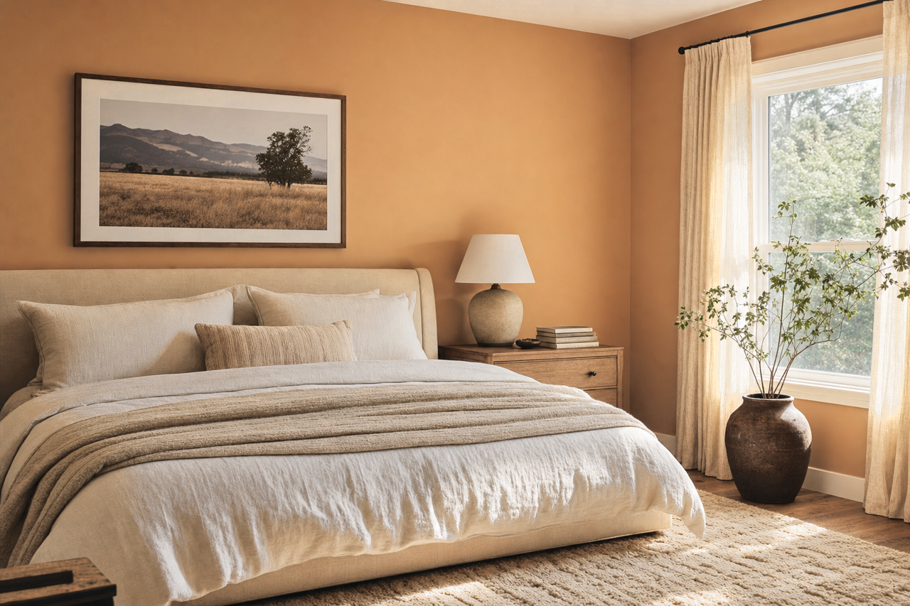 Butternut Squash by Benjamin Moore on interiors