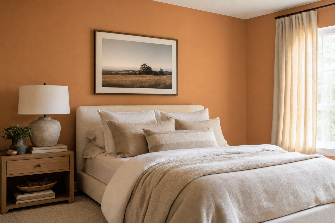 Glazed Pear by Benjamin Moore on interiors