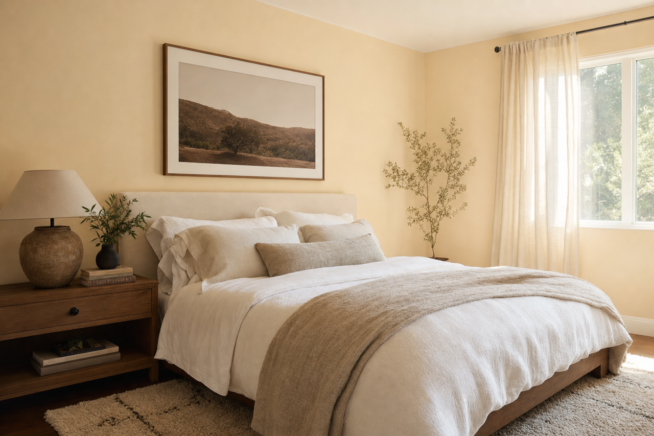 French White by Benjamin Moore on interiors