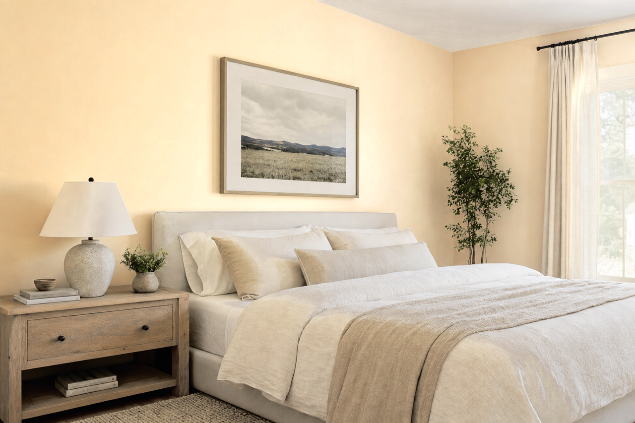 Barbados Sand by Benjamin Moore on interiors