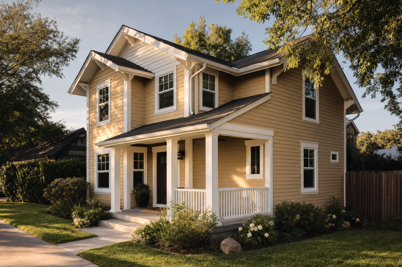 Toasted by Benjamin Moore on exterior
