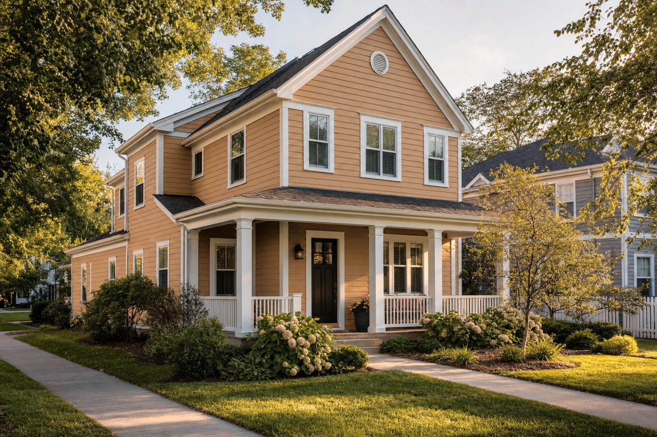 Byzantine Gold by Benjamin Moore on exterior