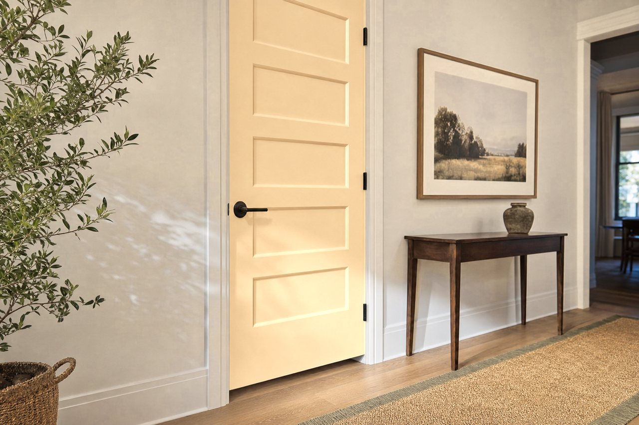Sundial by Benjamin Moore on interior-doors