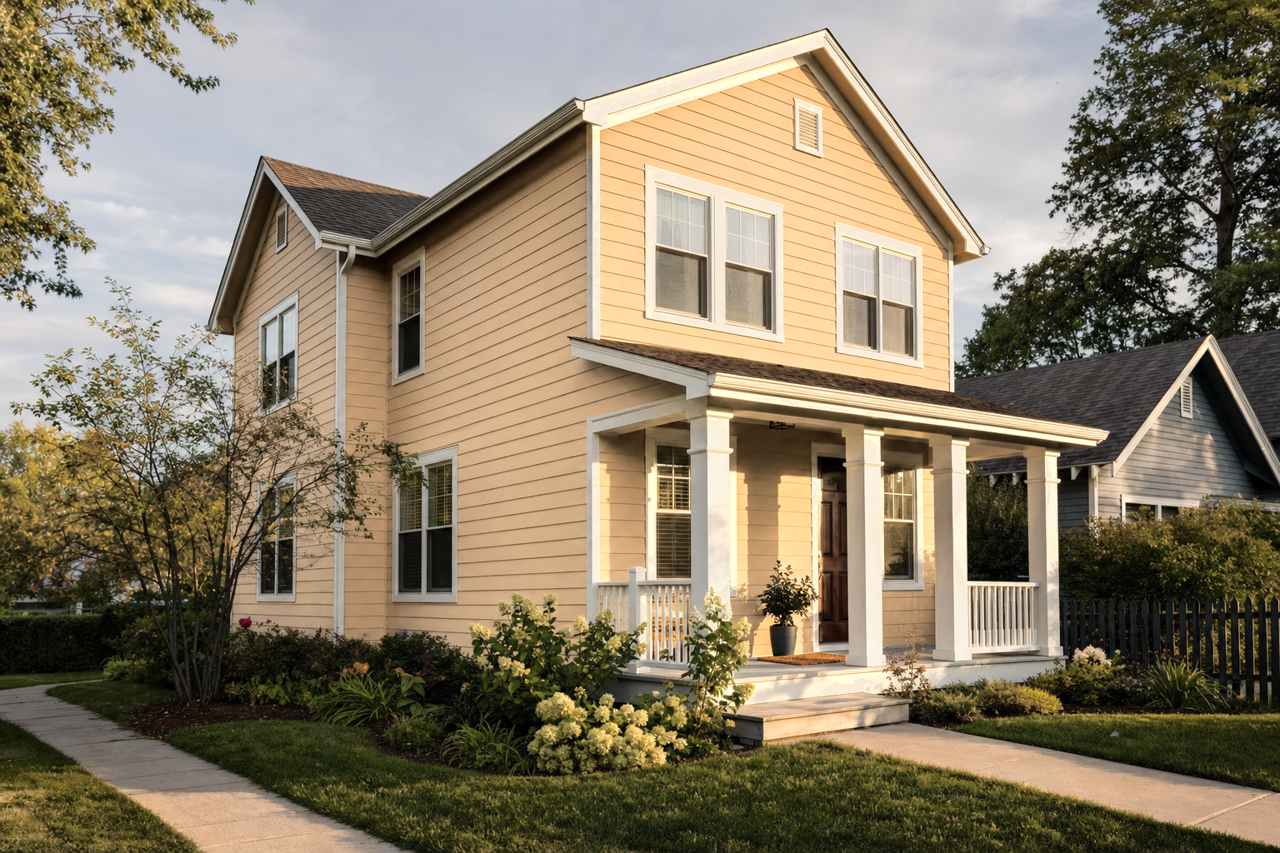 Boardwalk by Benjamin Moore on exterior