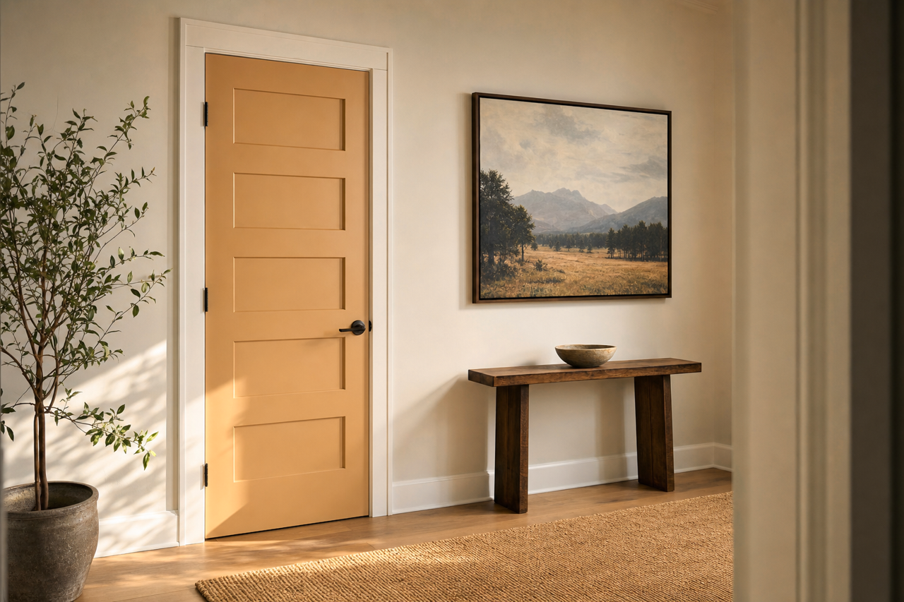 Desert by Benjamin Moore on interior-doors