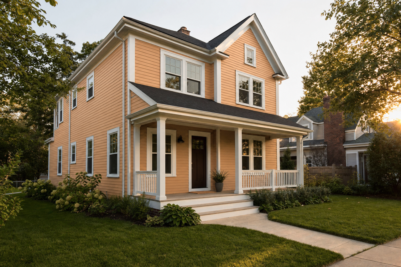 Maple Syrup by Benjamin Moore on exterior