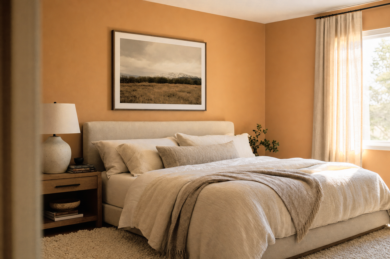 Maple Syrup by Benjamin Moore on interiors