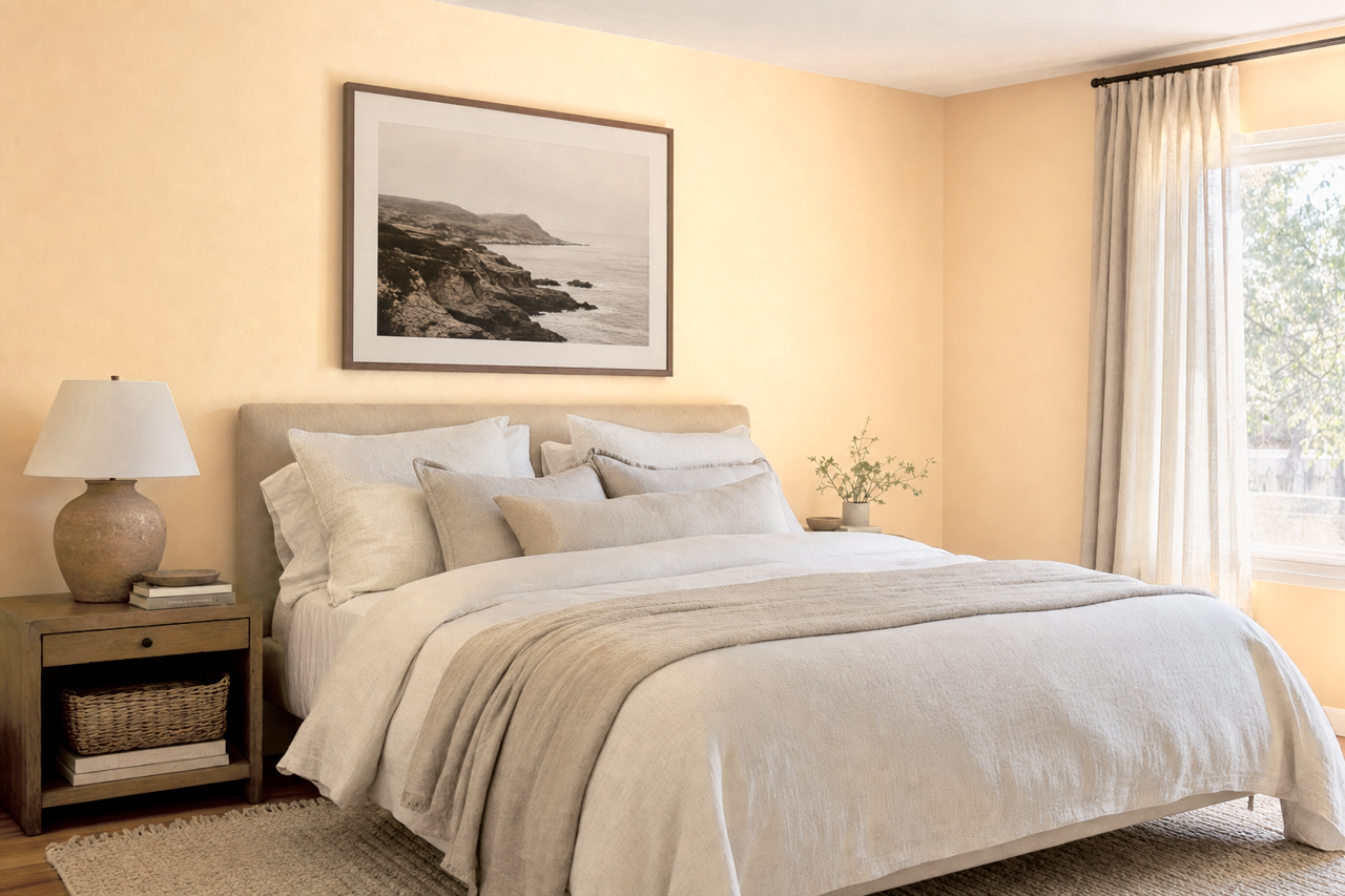Chamois by Benjamin Moore on interiors