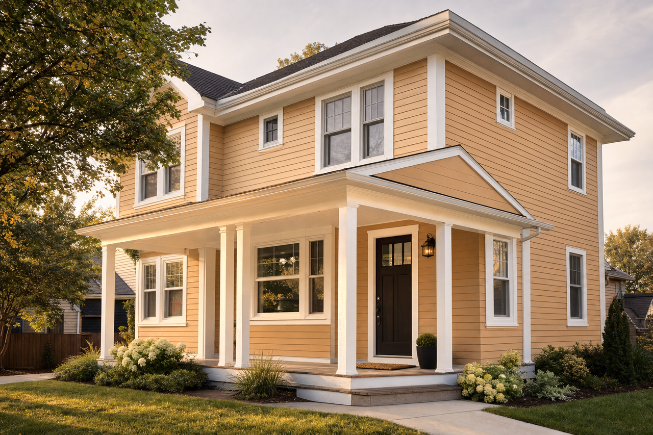 Sandy Valley by Benjamin Moore on exterior