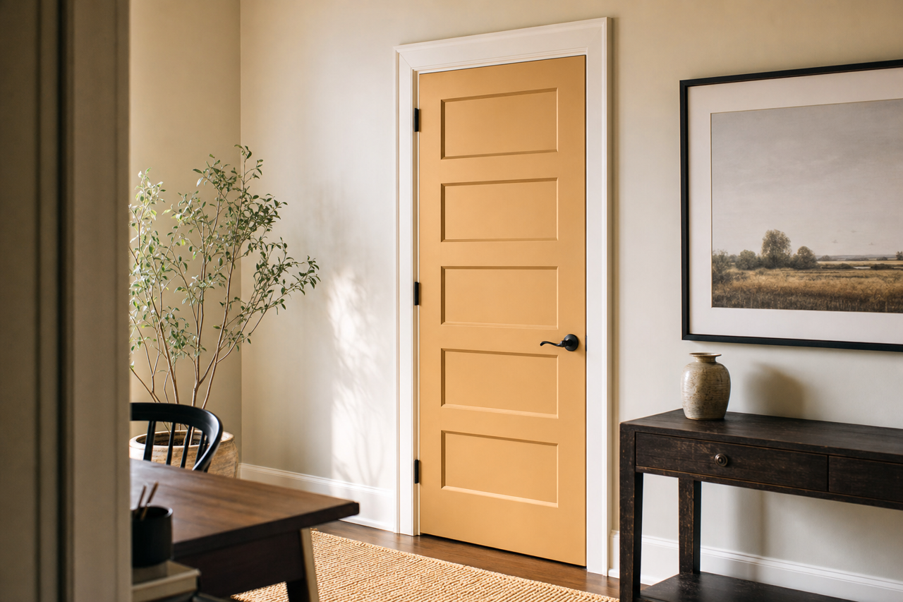 Sandy Valley by Benjamin Moore on interior-doors