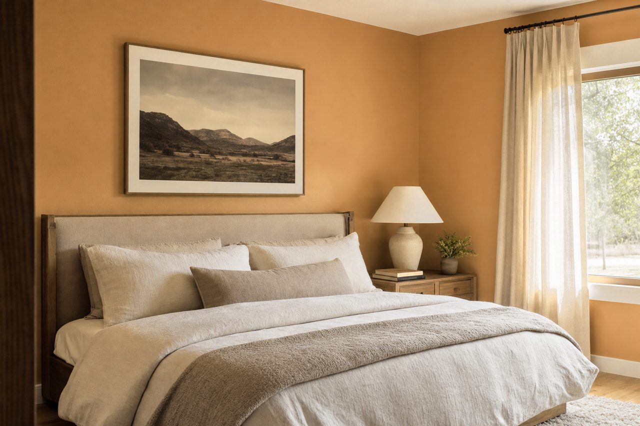 Sandy Valley by Benjamin Moore on interiors