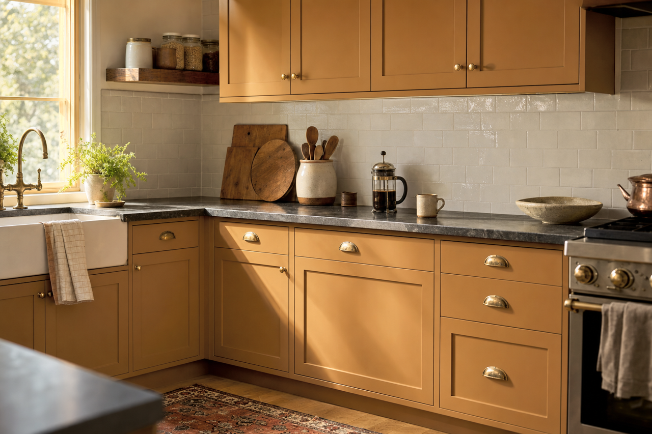 Graham by Benjamin Moore on cabinets