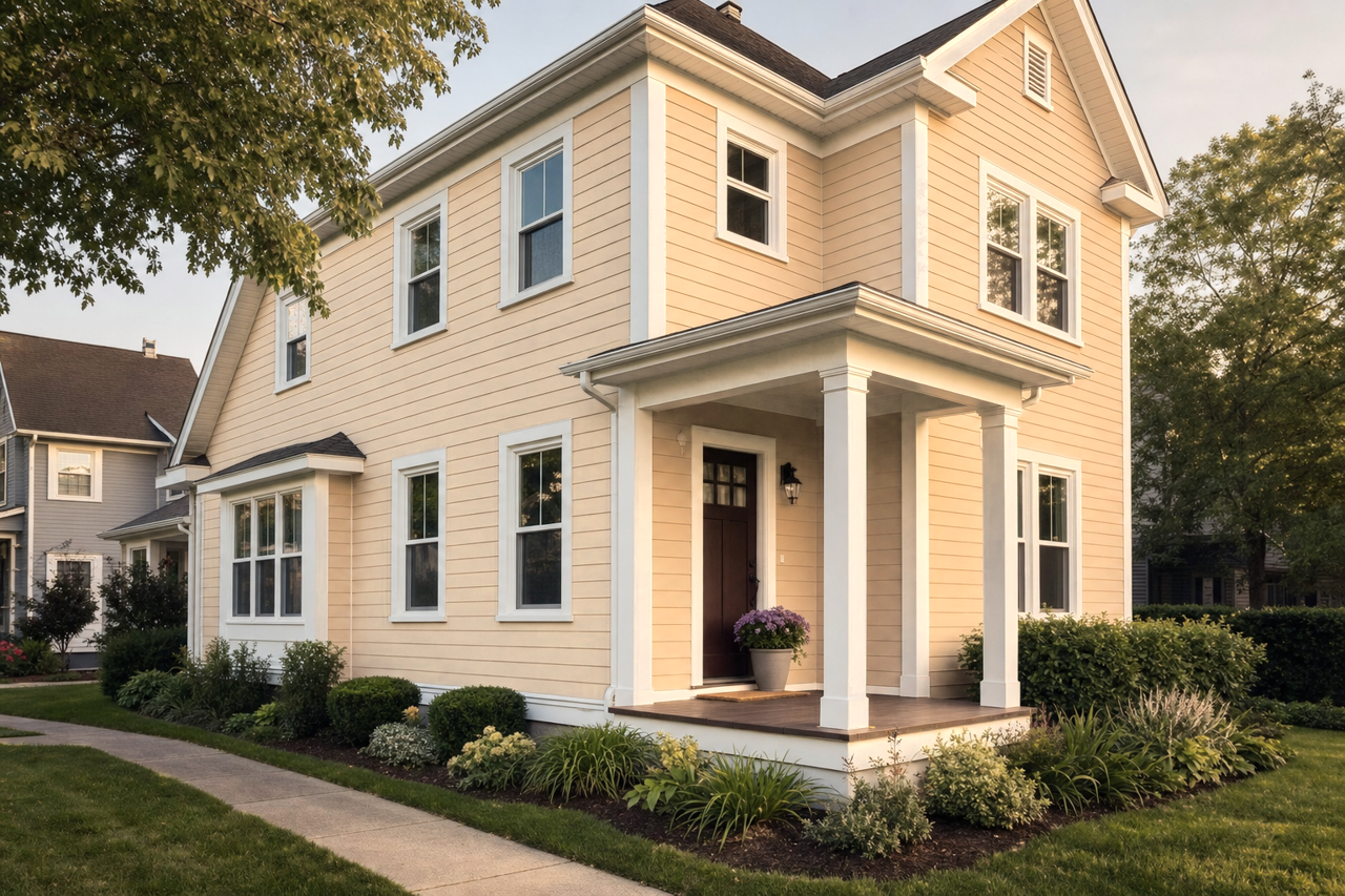 Sepia by Benjamin Moore on exterior