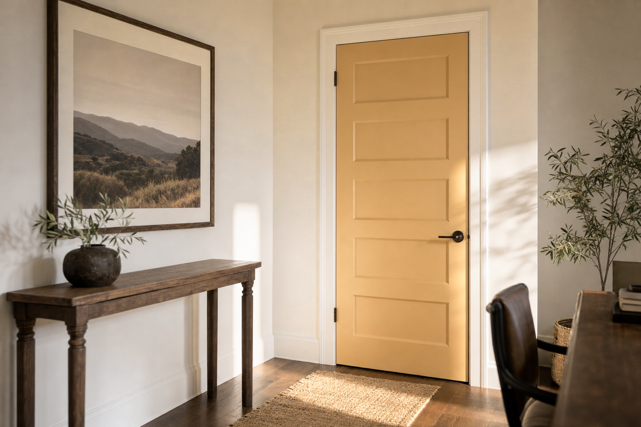 Guesthouse by Benjamin Moore on interior-doors