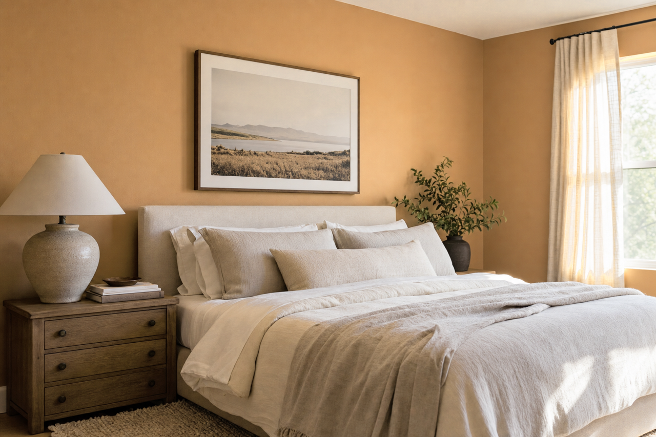 Classic Caramel by Benjamin Moore on interiors