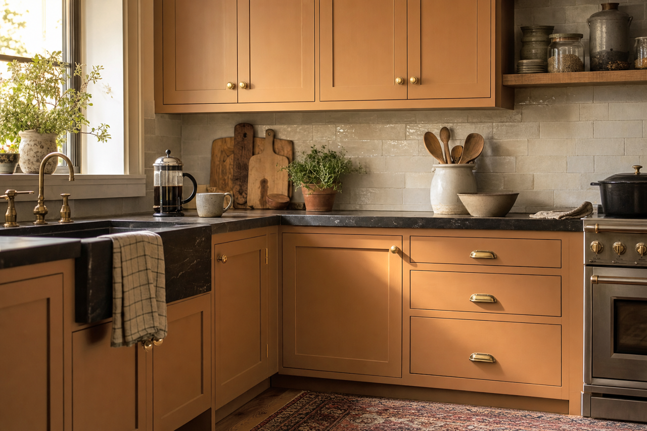 Fort by Benjamin Moore on cabinets