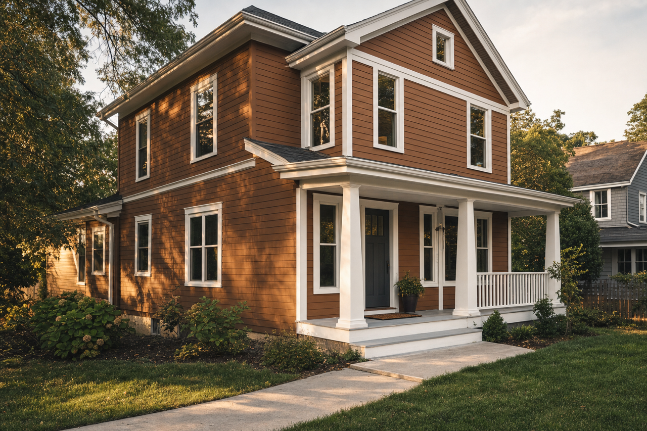 Honeycomb by Benjamin Moore on exterior