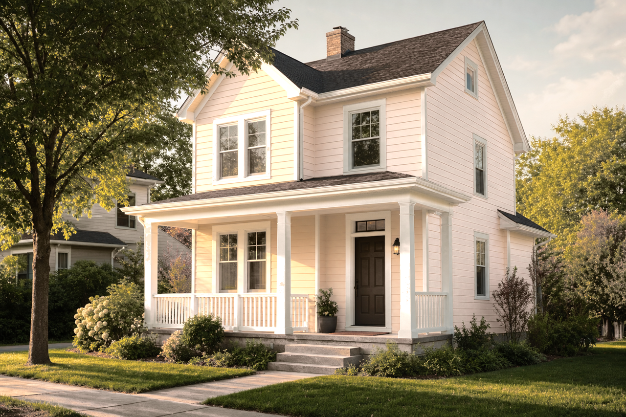 Havana Tan by Benjamin Moore on exterior