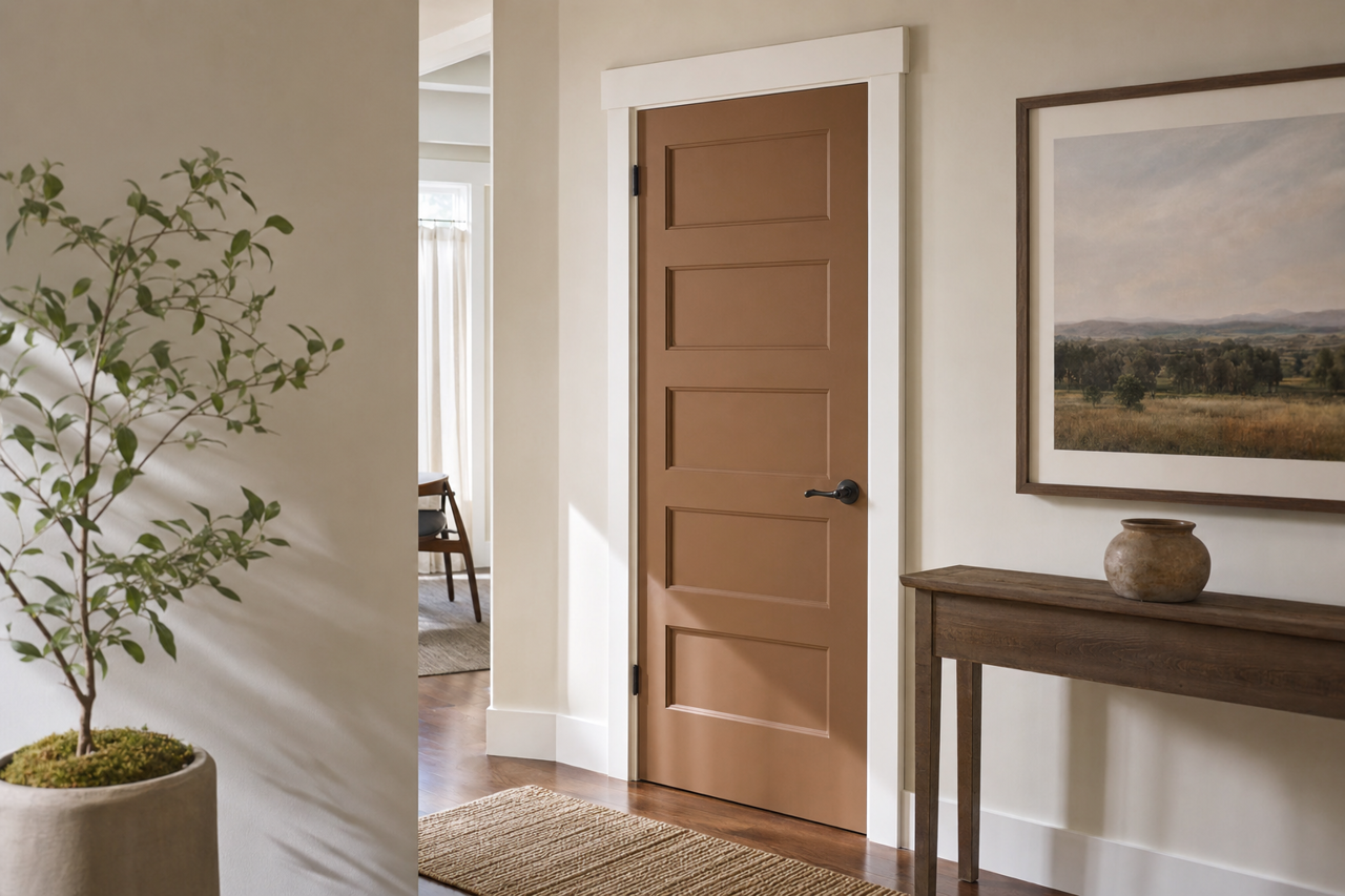 Sedona by Benjamin Moore on interior-doors