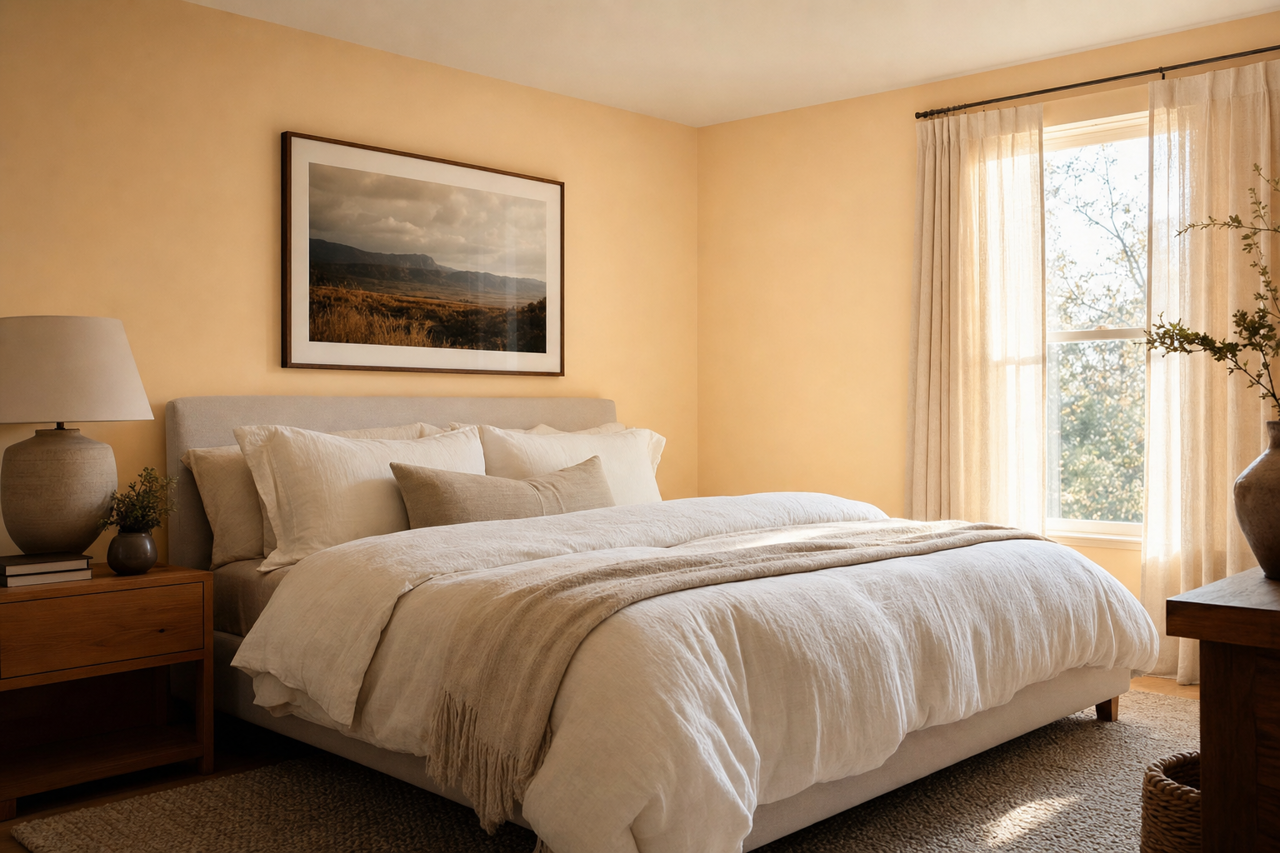 Pumpkin by Benjamin Moore on interiors