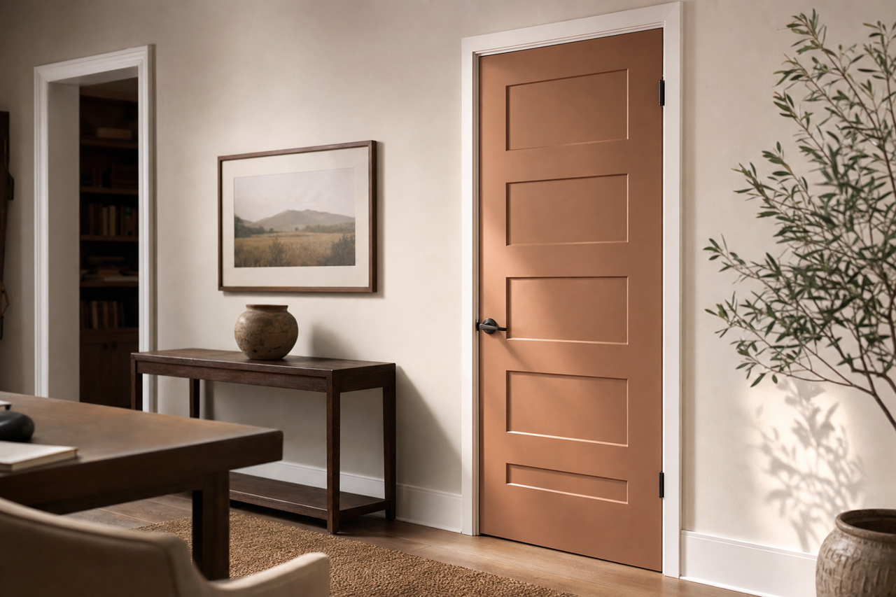 Maplewood by Benjamin Moore on interior-doors
