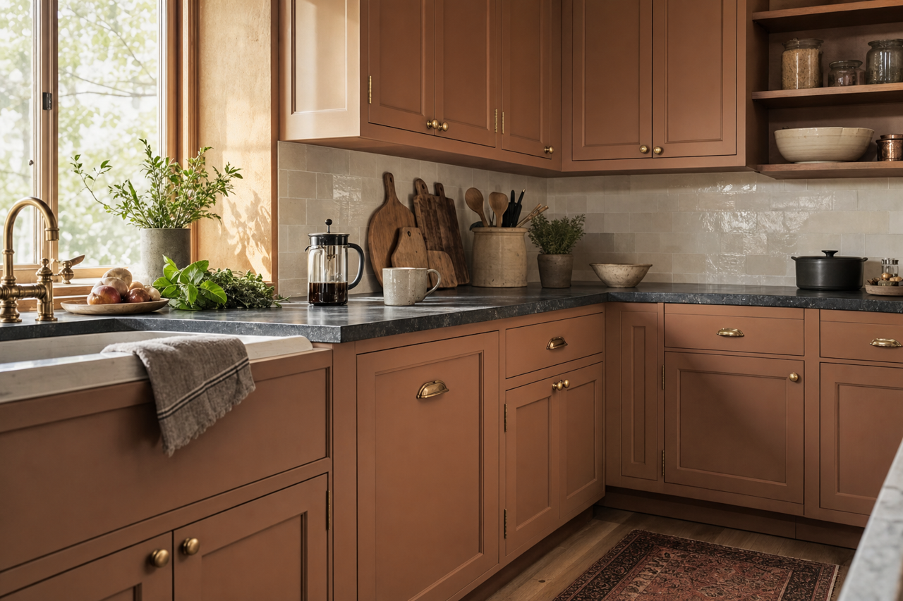 Hidden by Benjamin Moore on cabinets