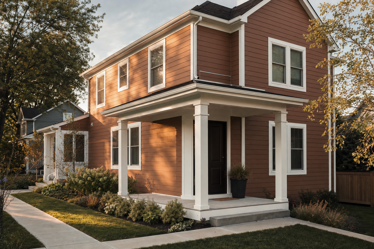Hidden by Benjamin Moore on exterior