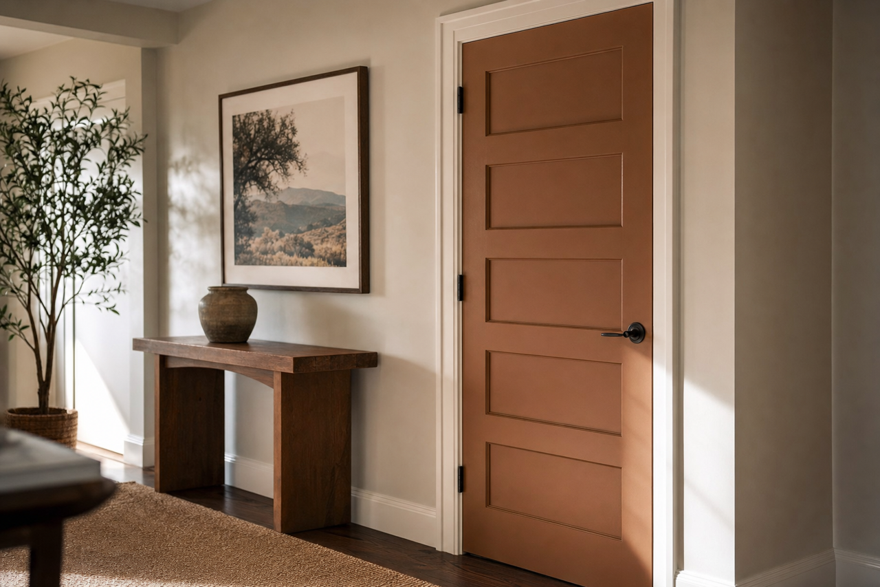 Hidden by Benjamin Moore on interior-doors