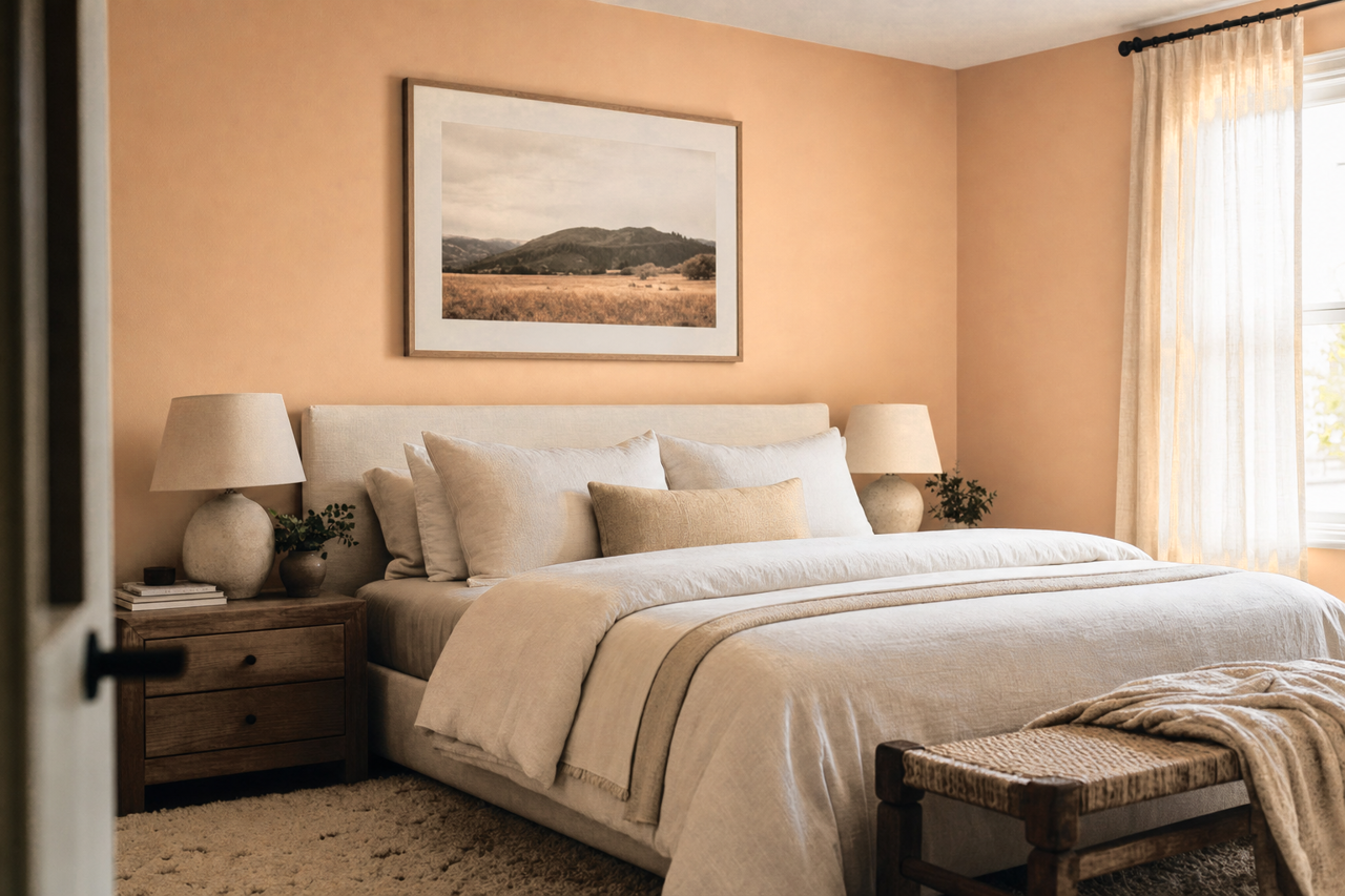 Toffee Cream by Benjamin Moore on interiors