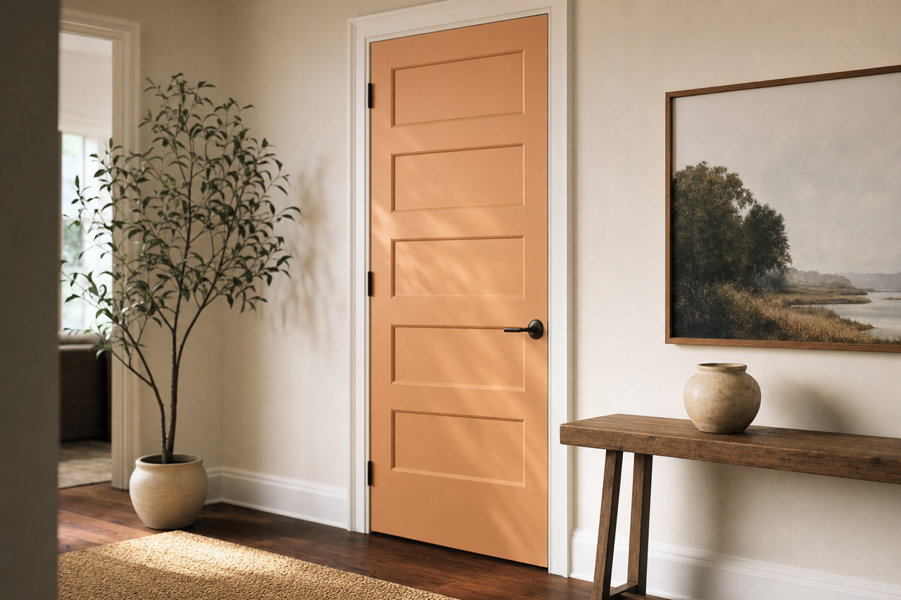 Harbor by Benjamin Moore on interior-doors