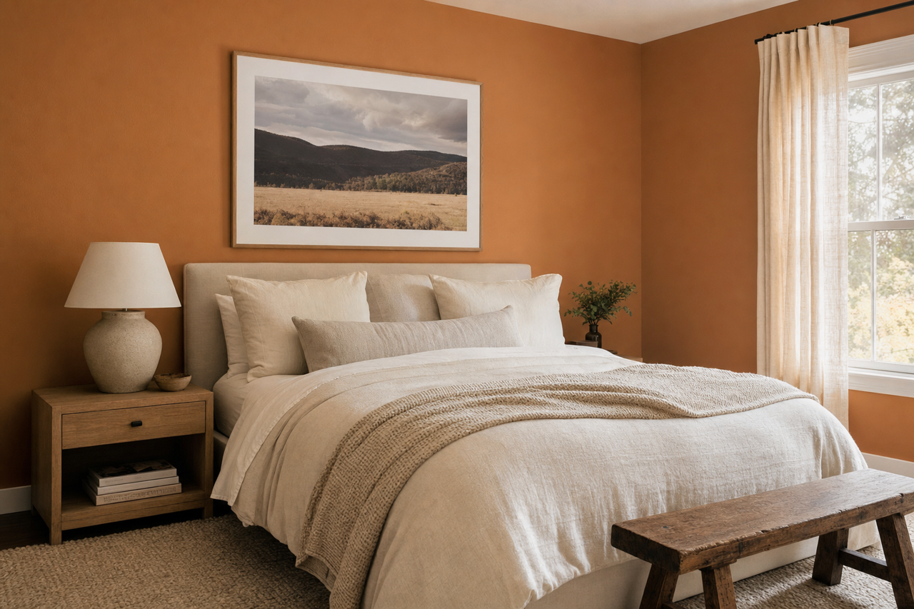 Runyon Canyon Tan by Benjamin Moore on interiors